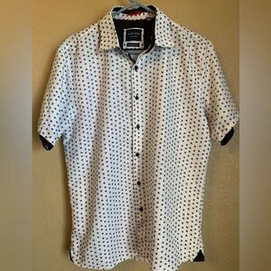 Silver Stone Collection Sz XL White w/Blue Men’s Dress Shirt